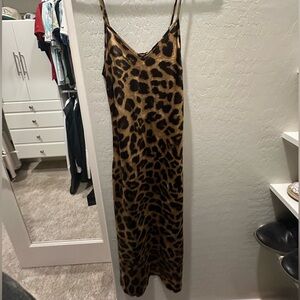 Bohme cheetah silk dress